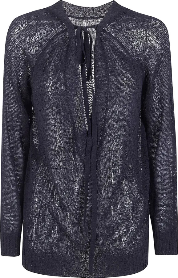 Ann Demeulemeester Tie-Neck Sweater