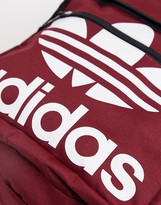 adidas trefoil backpack burgundy