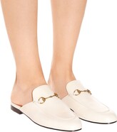 Thumbnail for your product : Gucci Princetown leather slippers