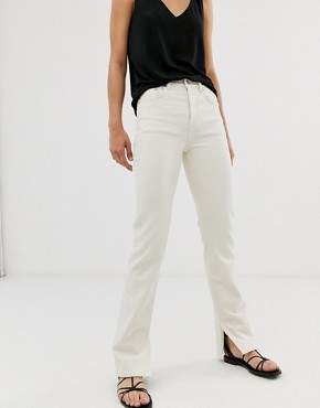 And other stories & straight leg jeans in off white