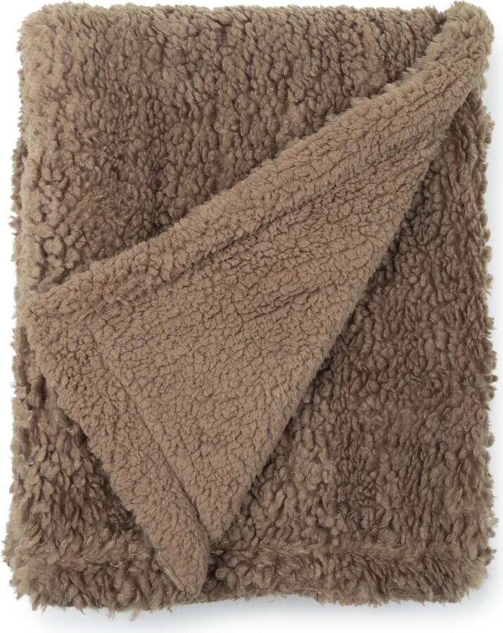 NORTHPOINT Cozy Faux Fur Throw Blanket ShopStyle