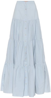 Brock Collection Cotton-blend maxi skirt