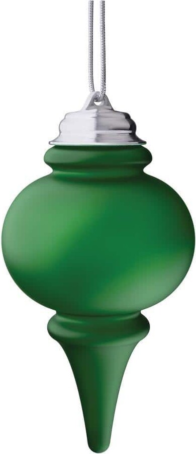 Xodus Innovations 9 in. Green Single LED Outdoor Hanging Finial Ornament