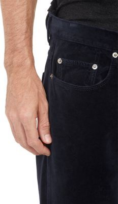 Massimo Alba Velvet Five-Pocket Jeans-Blue