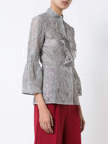 Thumbnail for your product : J. Mendel lace ruffle blouse