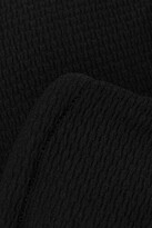 Thumbnail for your product : Marysia Swim + Net Sustain Broadway Reversible Scalloped Recycled Seersucker Bikini Top - Black
