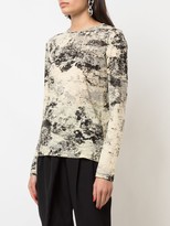 Thumbnail for your product : Proenza Schouler Foil Printed Long Sleeve T-Shirt