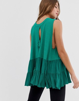 Free People Right On Time pleated vest top