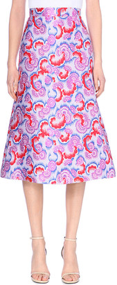 Osman Midi Brocade Skirt - for Women