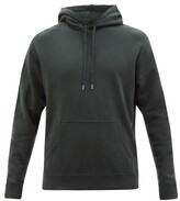Thumbnail for your product : Sunspel Cotton-jersey Hooded Sweatshirt - Dark Green