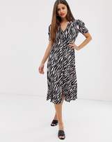 Thumbnail for your product : Ghost flo crepe tiger print midi dress