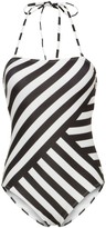 Thumbnail for your product : New Look Beachcomber Stripe Bandeau Swimsuit