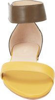 Thumbnail for your product : Chloé Two-Tone Ankle-Cuff Flat Sandals