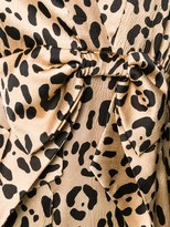 Thumbnail for your product : Temperley London Piera leopard-print silk gown