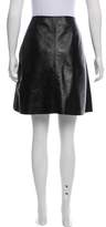 Thumbnail for your product : Louis Vuitton Leather Mini Skirt w/ Tags