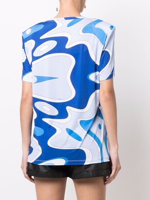 Sara Battaglia abstract-pattern print T-shirt