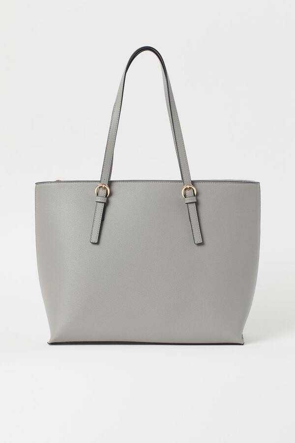 H&M Large Shopper Gray ShopStyle Tote Bags