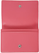 Thumbnail for your product : Bottega Veneta Pink Intrecciato Flap Card Holder
