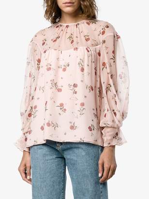 Emilia Wickstead Lauren rose print blouse