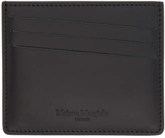 Maison Margiela Black Coated Calfskin Card Holder