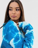Thumbnail for your product : ASOS DESIGN tie dye sweat dress with open back