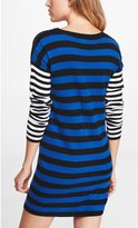 Thumbnail for your product : Express Zipper Mix Stripe Sweater Dress