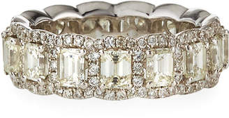 Diana M 18k White Gold Diamond Baguette Ring, Size 6