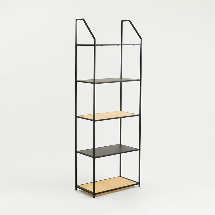 So'home Rattan And Metal 5tier Shelving Unit ShopStyle TV Stands & Media