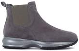 Hogan Interactive Grey Suede Ankle Boots
