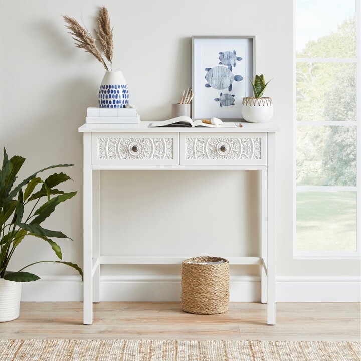 Dunelm Samira Desk White ShopStyle
