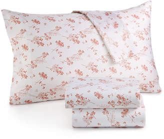 Westport Closeout! Organic Cotton 300 Thread Count Printed Queen Sheet Set Gots Certified Bedding