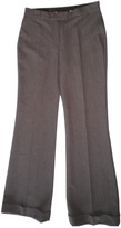 Thumbnail for your product : Tara Jarmon Brown Wool Trousers