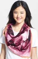 Thumbnail for your product : Echo Rose Print Silk Square Scarf