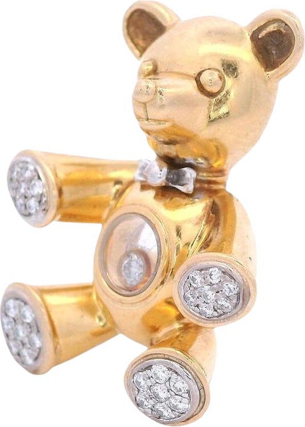 Chopard Happy Diamonds Teddy Bear Pendant In 18kt Gold