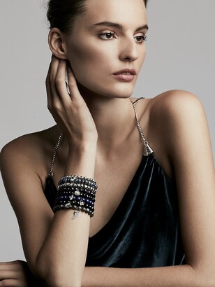 Sydney Evan Onyx, Diamond & 14K Two-Tone Gold Rondelle Yin Yang Bracelet