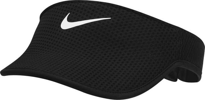 Nike Unisex Dri-FIT AeroBill Running Visor in Black - ShopStyle Hats