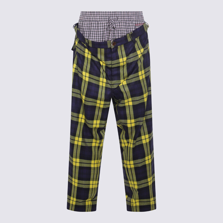 Vivienne Westwood Trousers Navy/Yellow