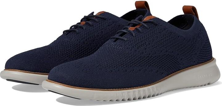 Cole Haan 2.Zerogrand Stitchlite Oxfords Men's Shoes Marine Blue/Vapor Grey : 10 D - Medium, Textile