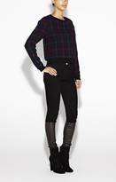 Thumbnail for your product : Nicole Miller Courtney Quilted Plaid Top