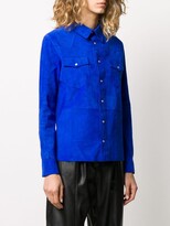 Thumbnail for your product : P.A.R.O.S.H. Plain Suede Shirt