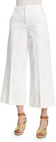 Thumbnail for your product : Tory Burch Wide-Leg Cropped Pants, White