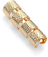 Thumbnail for your product : Maison Margiela Knuckle Duster Textured Four-Band Ring Set