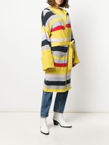 Thumbnail for your product : Fine Edge Striped Belted Cardigan