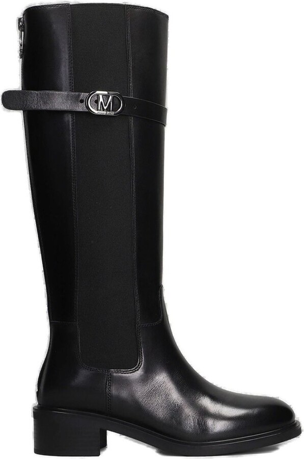 Marc Ellis Buckle Strap Round Toe Boots