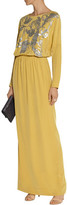 Thumbnail for your product : By Malene Birger Lidania Sequin-Embellished Silk-Satin Gown