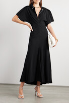 Thumbnail for your product : Victoria Beckham Wool-blend Midi Dress - Black
