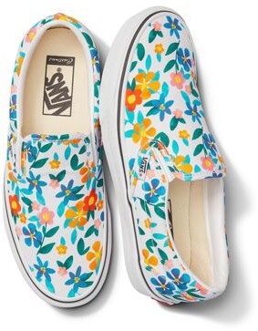 vans with yellow flowers