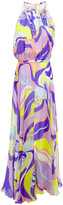 Thumbnail for your product : Emilio Pucci Gathered Printed Silk-chiffon Maxi Dress