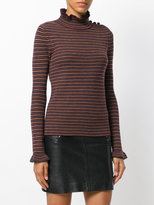 Thumbnail for your product : See by ChloÃ© slim-fit ruffled collar top