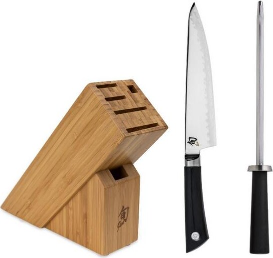 Shun 3 piece Block Kitchen Knife